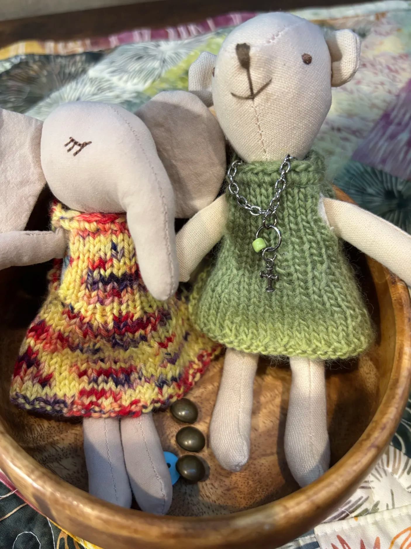 Finished, on the doll